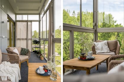 Balkong eller utsiktsbild