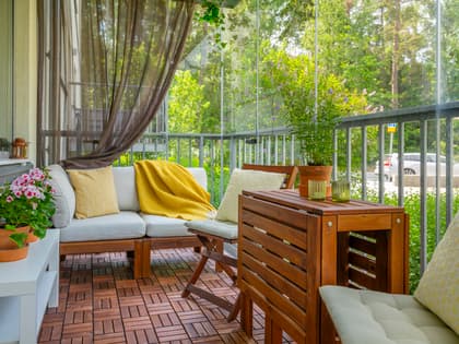 Balkong eller utsiktsbild