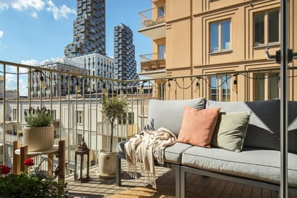 Balkong eller utsiktsbild