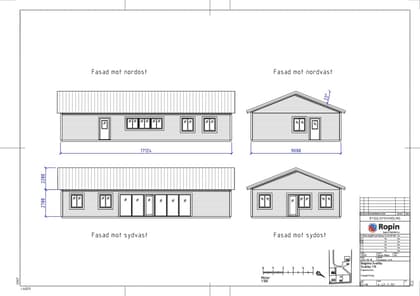 Illustrerad karta över fastigheten eller området