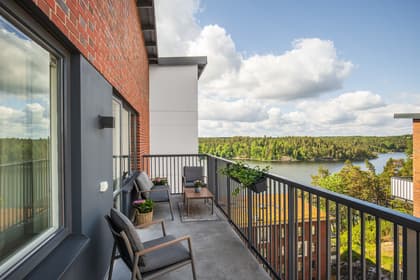 Balkong eller utsiktsbild