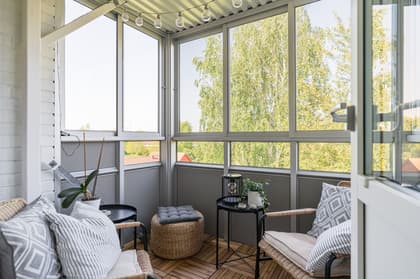 Balkong eller utsiktsbild