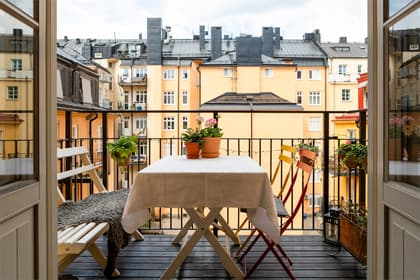 Balkong eller utsiktsbild