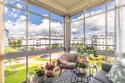 Balkong eller utsiktsbild