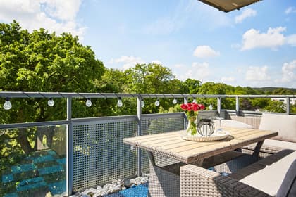 Balkong eller utsiktsbild