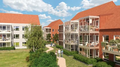 Brf Trädgården, Centralt i Veberöd