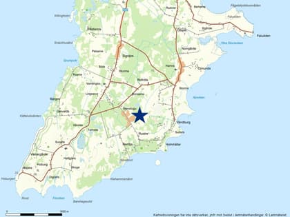 Illustrerad karta över fastigheten eller området