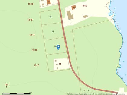 Illustrerad karta över fastigheten eller området