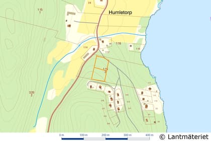Illustrerad karta över fastigheten eller området