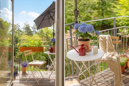 Balkong eller utsiktsbild