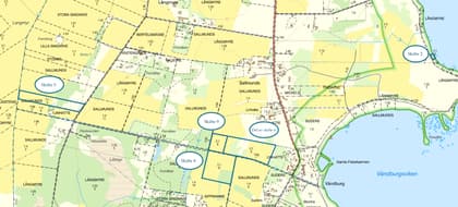 Illustrerad karta över fastigheten eller området