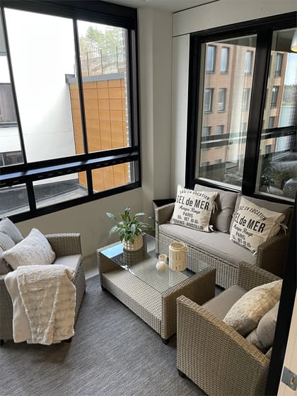 Balkong eller utsiktsbild