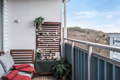 Balkong eller utsiktsbild