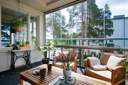 Balkong eller utsiktsbild