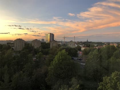 Balkong eller utsiktsbild