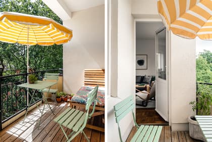 Balkong eller utsiktsbild