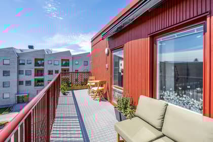 Balkong eller utsiktsbild