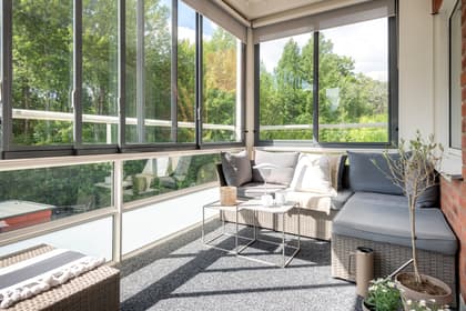 Balkong eller utsiktsbild