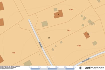 Illustrerad karta över fastigheten eller området