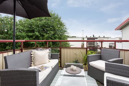 Balkong eller utsiktsbild