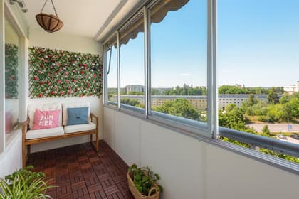 Balkong eller utsiktsbild