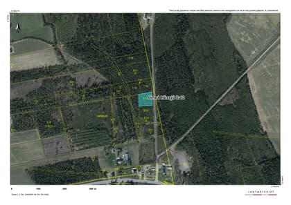 Illustrerad karta över fastigheten eller området