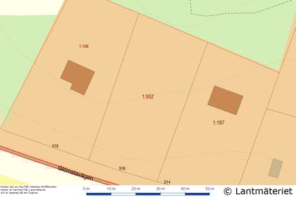 Illustrerad karta över fastigheten eller området