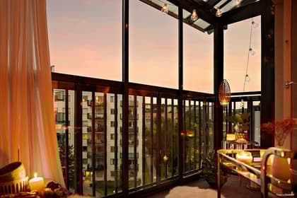 Balkong eller utsiktsbild