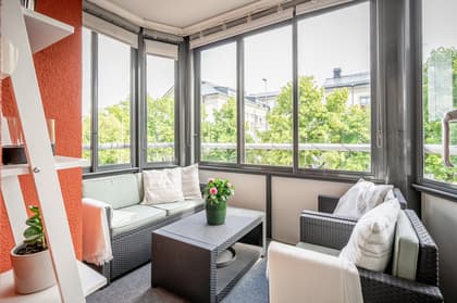 Balkong eller utsiktsbild