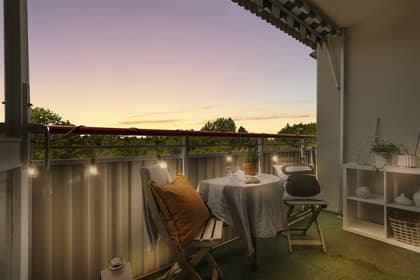 Balkong eller utsiktsbild