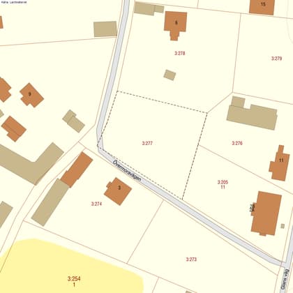 Illustrerad karta över fastigheten eller området