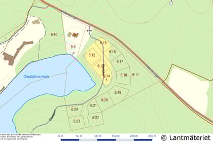 Illustrerad karta över fastigheten eller området