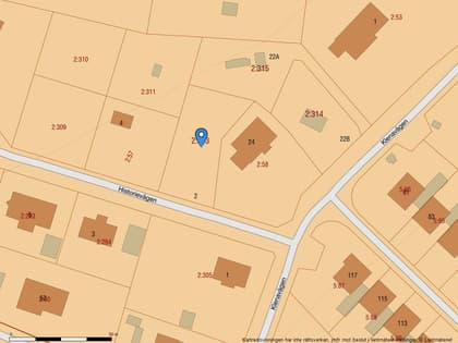 Illustrerad karta över fastigheten eller området