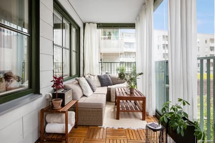 Balkong eller utsiktsbild