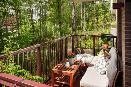 Balkong eller utsiktsbild