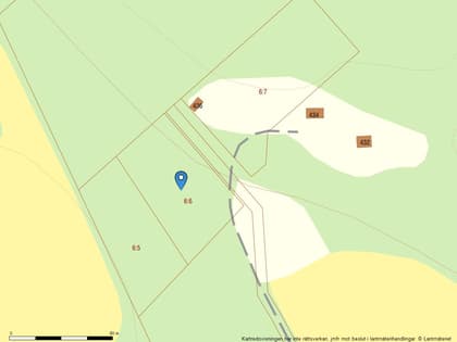 Illustrerad karta över fastigheten eller området