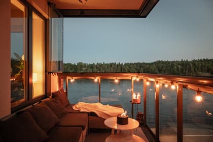 Balkong eller utsiktsbild