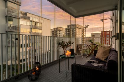 Balkong eller utsiktsbild