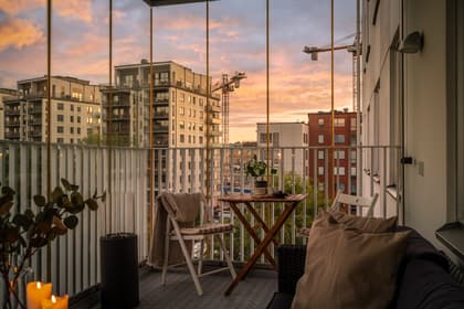 Balkong eller utsiktsbild