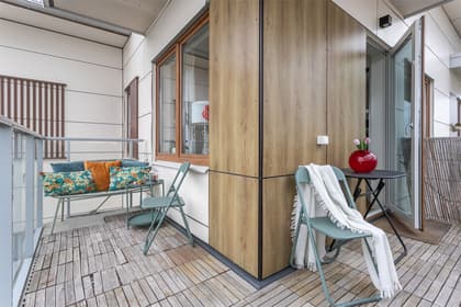 Balkong eller utsiktsbild