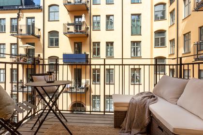 Balkong eller utsiktsbild