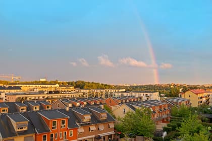 Balkong eller utsiktsbild