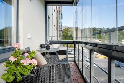 Balkong eller utsiktsbild