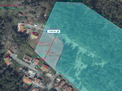 Illustrerad karta över fastigheten eller området