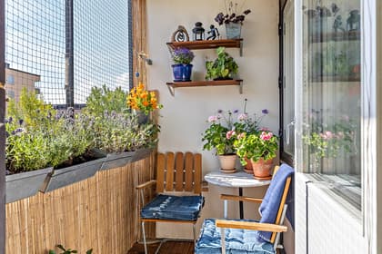 Balkong eller utsiktsbild