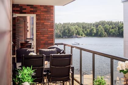 Balkong eller utsiktsbild