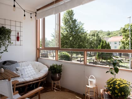 Balkong eller utsiktsbild