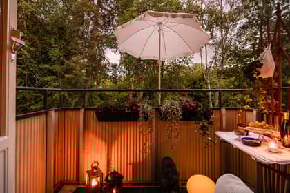 Balkong eller utsiktsbild