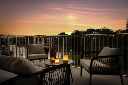 Balkong eller utsiktsbild