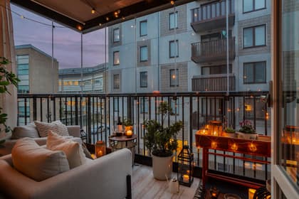 Balkong eller utsiktsbild